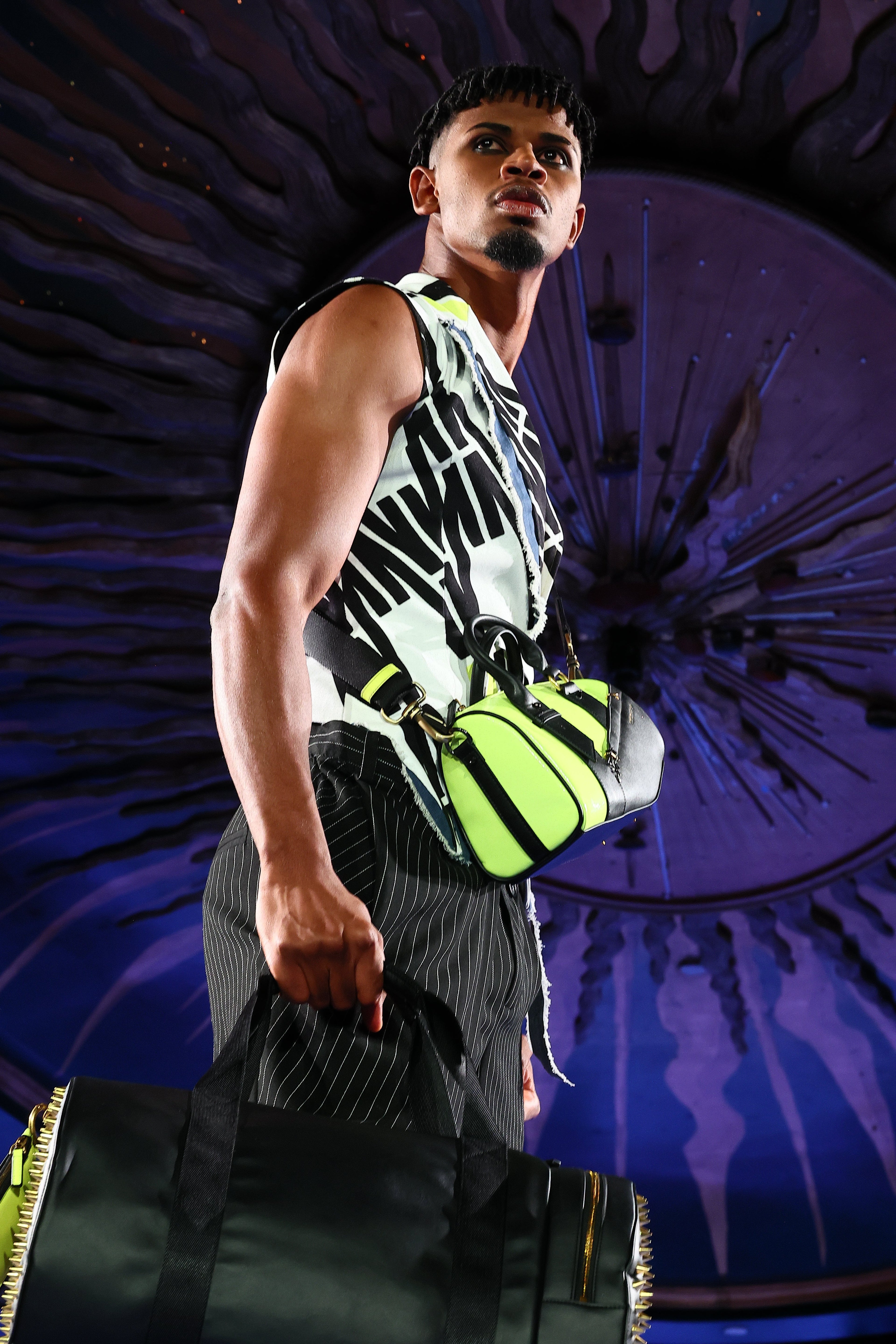 Look 2 — Volt Pinstripe