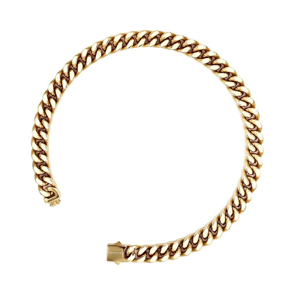 10TH AVE GOLD CURB CHAIN NECKLACE - Pimpinicchio New York