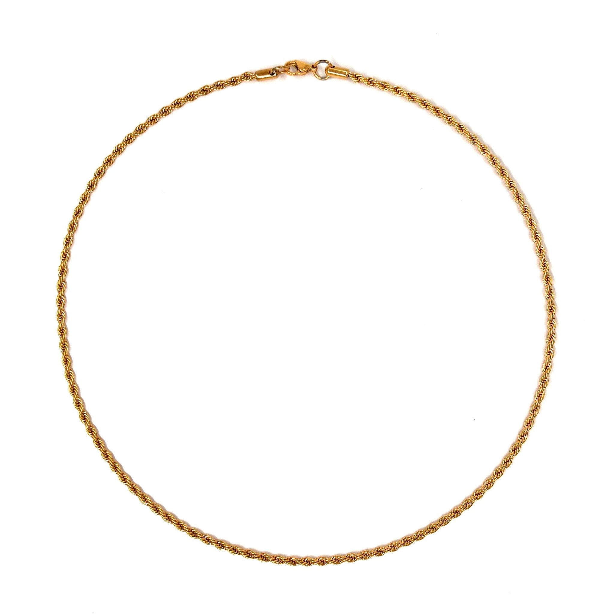 3RD AVE GOLD ROPE CHAIN NECKLACE - Pimpinicchio New York