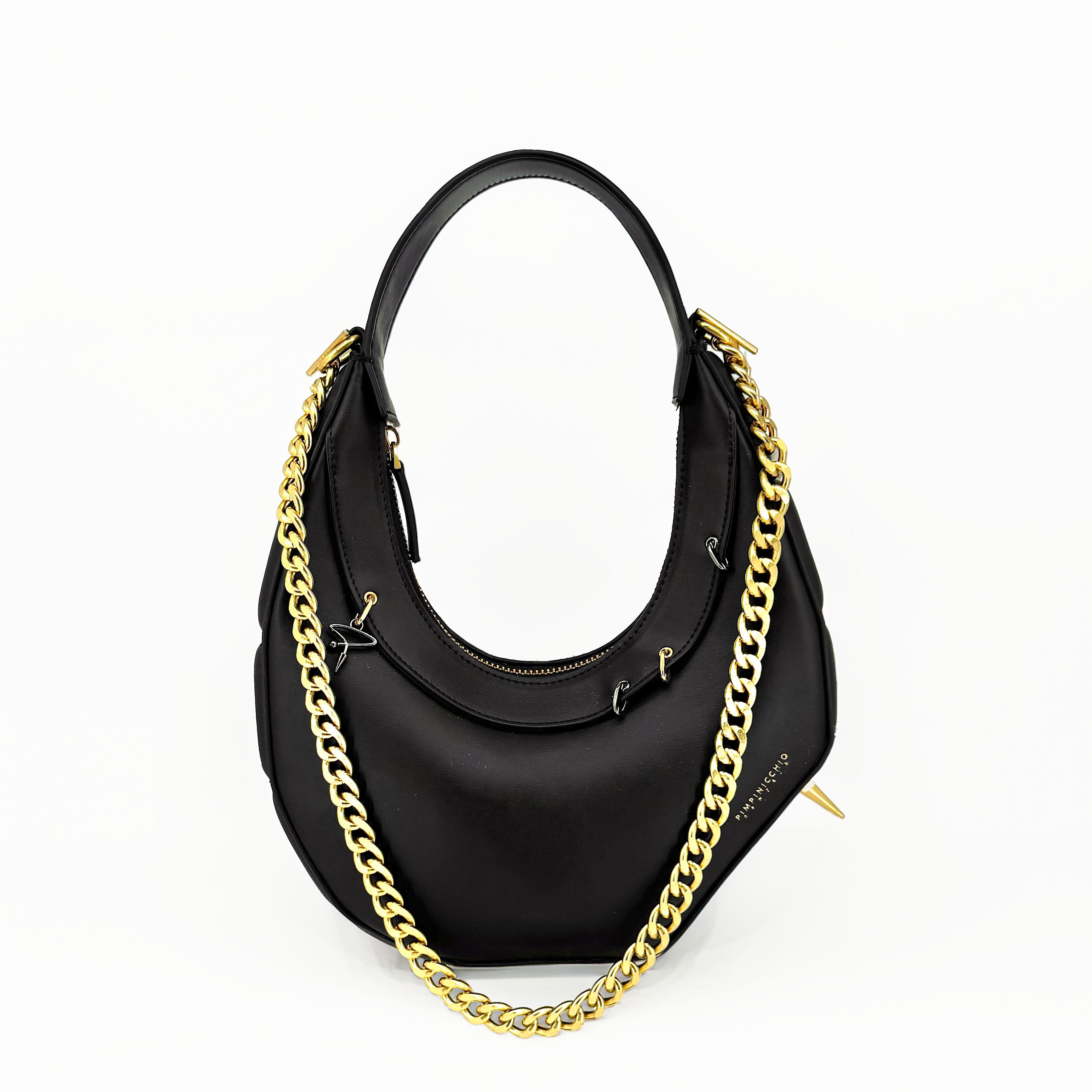 515W Asymmetrical Hobo Bag In Black