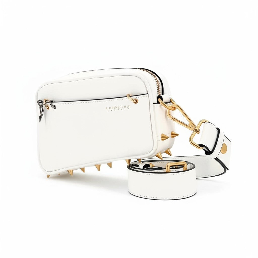 200W Asymmetrical Belt Bag In White