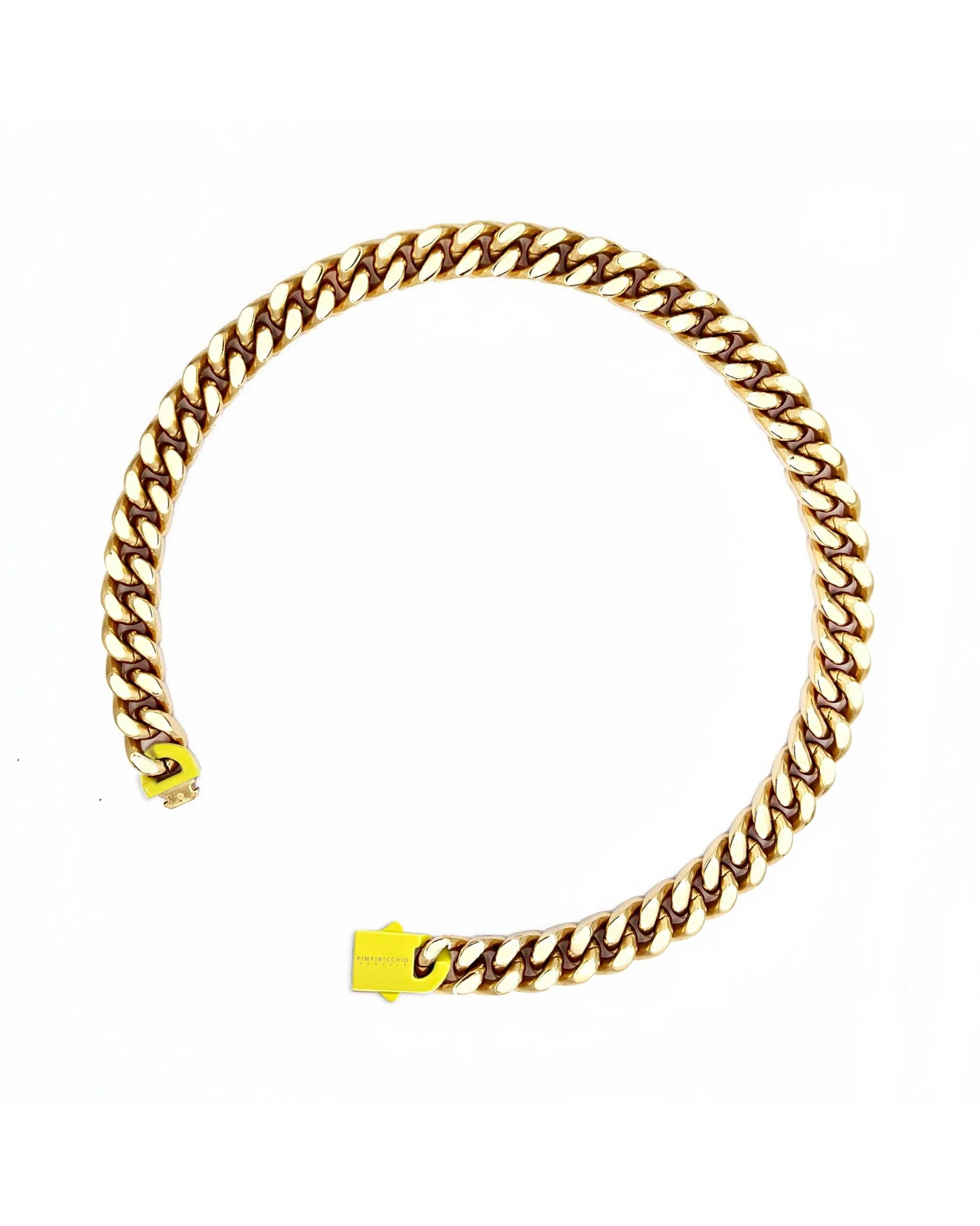 10th Ave Gold And Yellow Curb Chain Necklace
