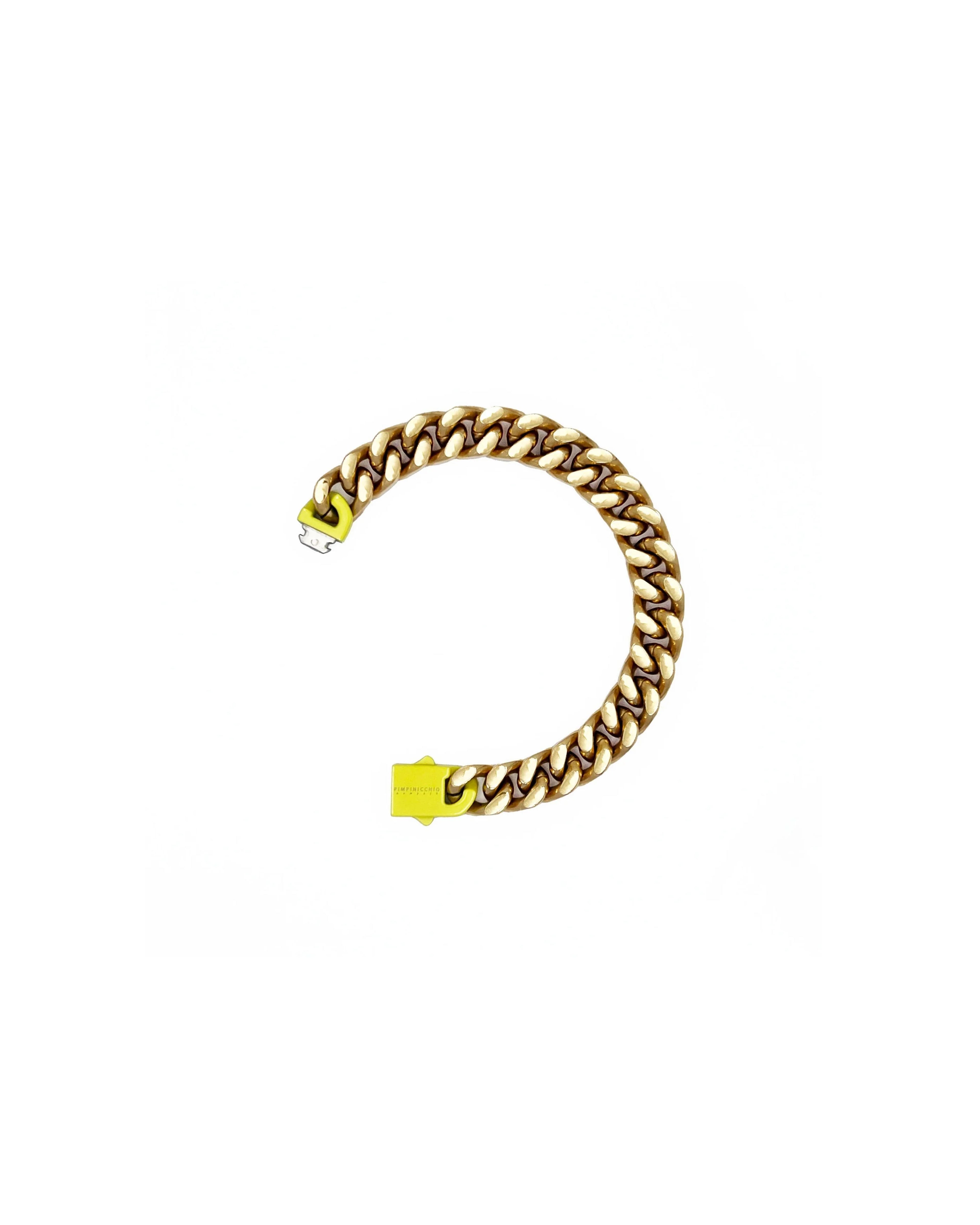 9th Ave Gold And Yellow Curb Chain Bracelet